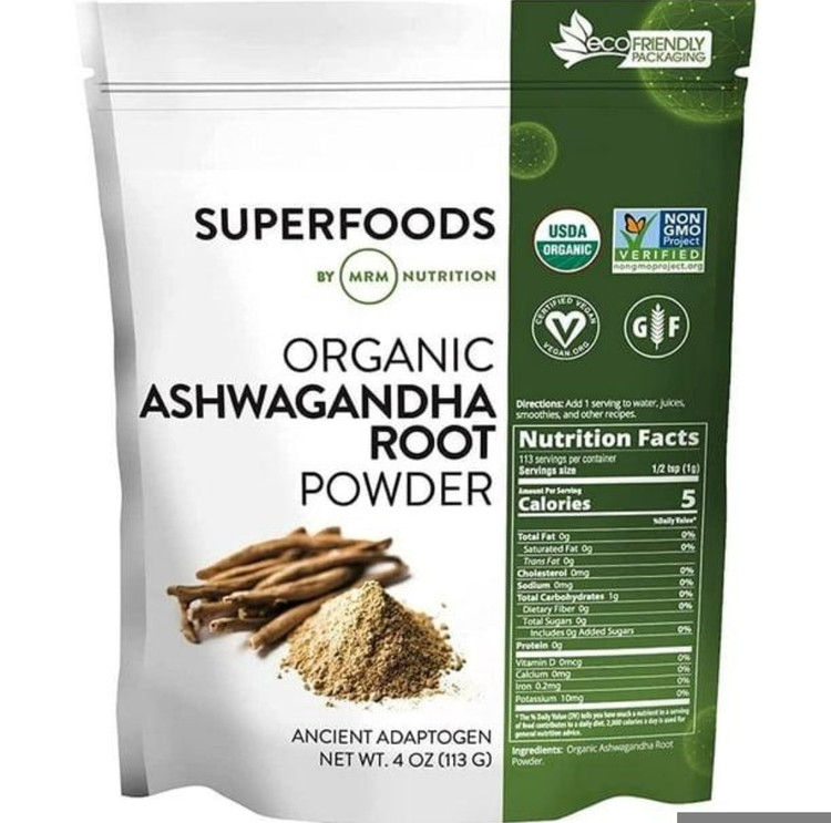 پودر ریشه آشواگاندا ارگانیک MRMMRM Organic Ashwagandha Root