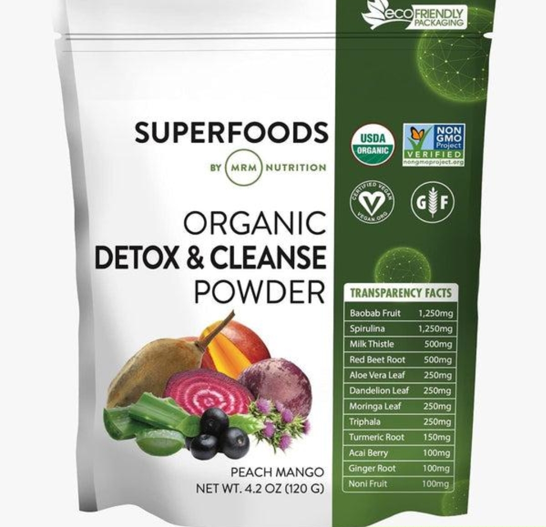 پودر دتوکس و پاکسازی ارگانیک MRMMRM Superfoods Organic Detox & Cleanse Powder