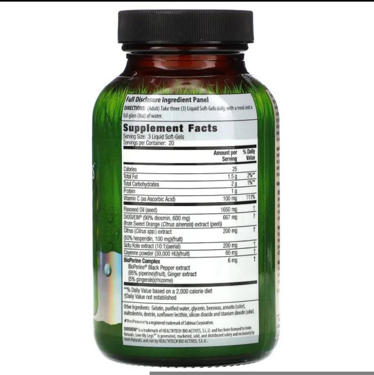 وین اند سیرکولیشن اروین نچرالز – ۶۰ عددیIrwin Naturals Vein & Circulation