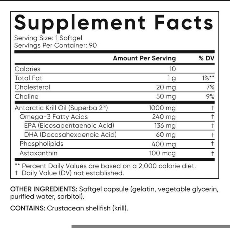امگا ۳ کریل اویل اسپرتس ریسرچ – ۹۰ عددیSports Research Omega-3 Krill Oil Superba2™