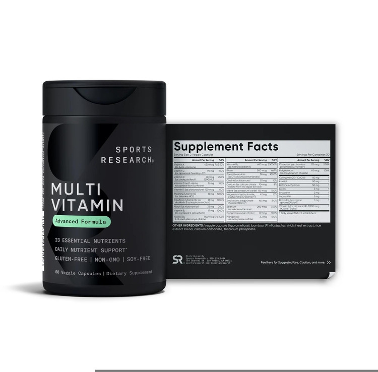 مولتیویتامین ادونس اسپرتس ریسرچ – ۱۸۰ عددیSports Research Advanced Multivitamin