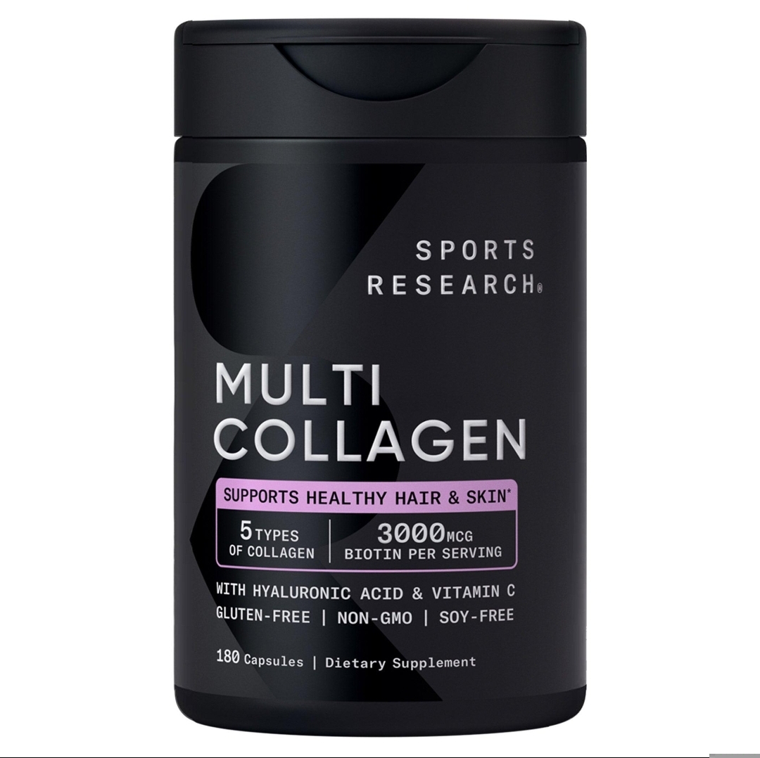 مولتی کلاژن اسپرتس ریسرچ – ۱۸۰ عددیSports Research Multi-Collagen Complex with Biotin