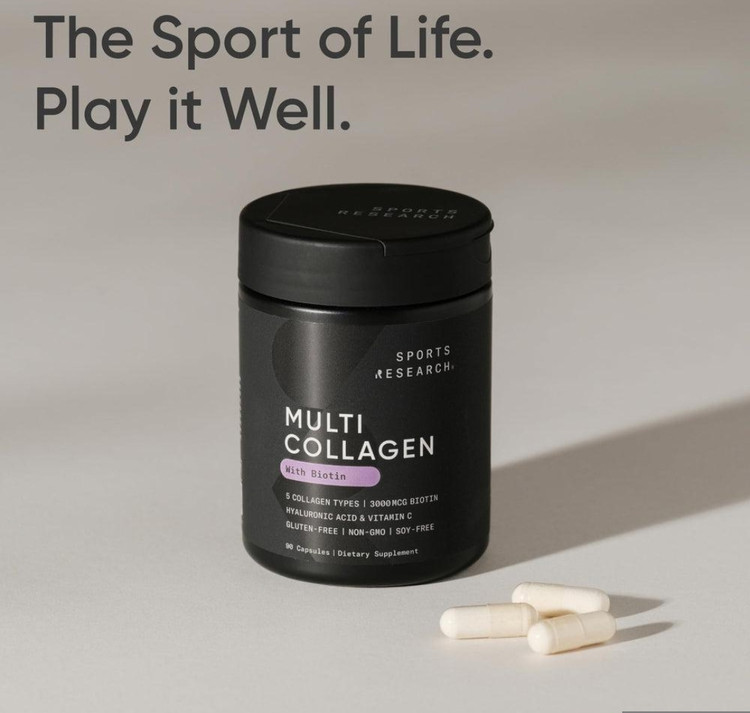 مولتی کلاژن اسپرتس ریسرچ – ۱۸۰ عددیSports Research Multi-Collagen Complex with Biotin