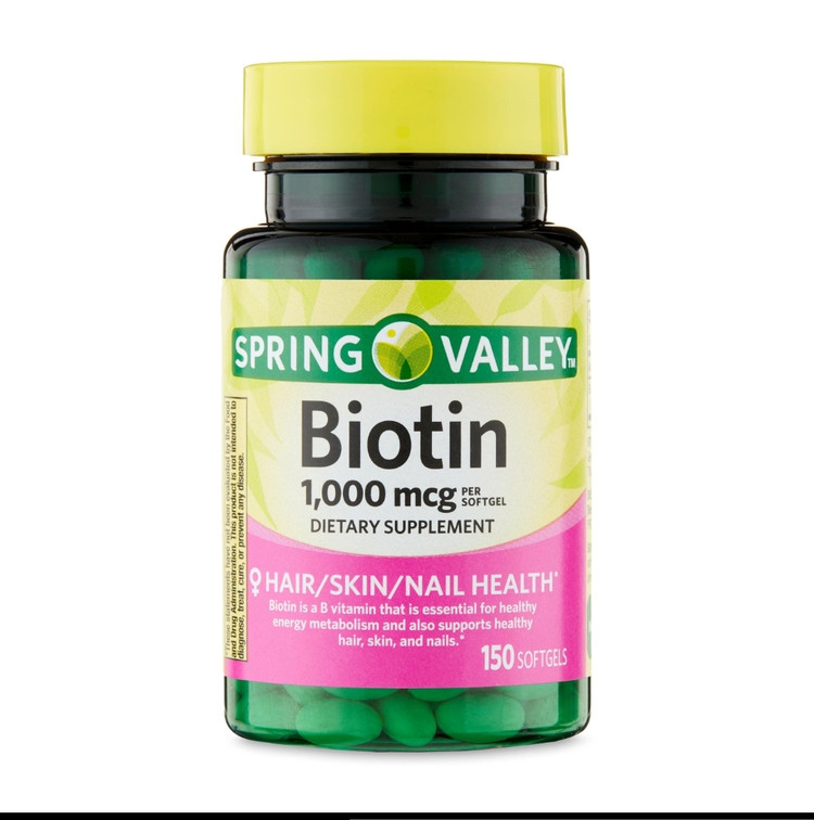 بیوتین Spring Valley – ۱۰۰۰ میکروگرم، ۱۵۰ عددیSpring Valley Biotin