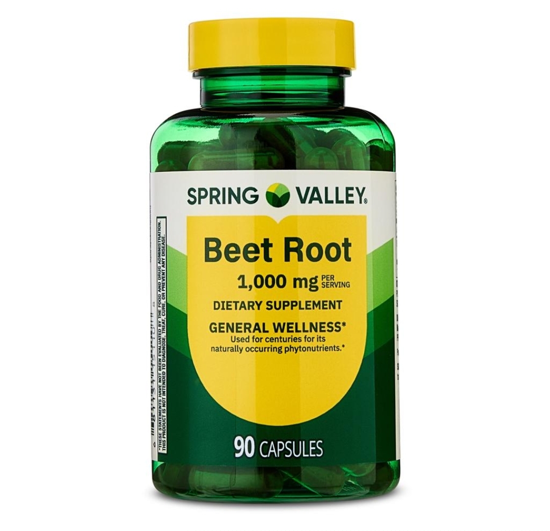 چغندر قرمز(Beet Root) Spring Valley – ۱۰۰۰ میلی‌گرم، ۹۰ عددیSpring Valley Beet Root