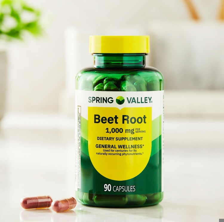 چغندر قرمز(Beet Root) Spring Valley – ۱۰۰۰ میلیگرم، ۹۰ عددیSpring Valley Beet Root