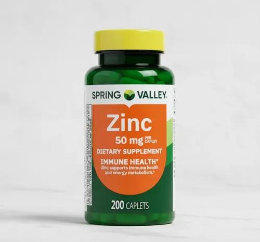 زینک Spring Valley – ۵۰ میلی‌گرم، ۲۰۰ عددیSpring Valley Zinc