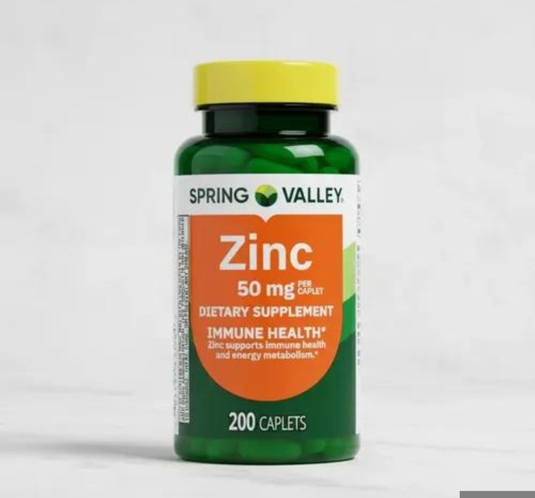 زینک Spring Valley – ۵۰ میلیگرم، ۲۰۰ عددیSpring Valley Zinc