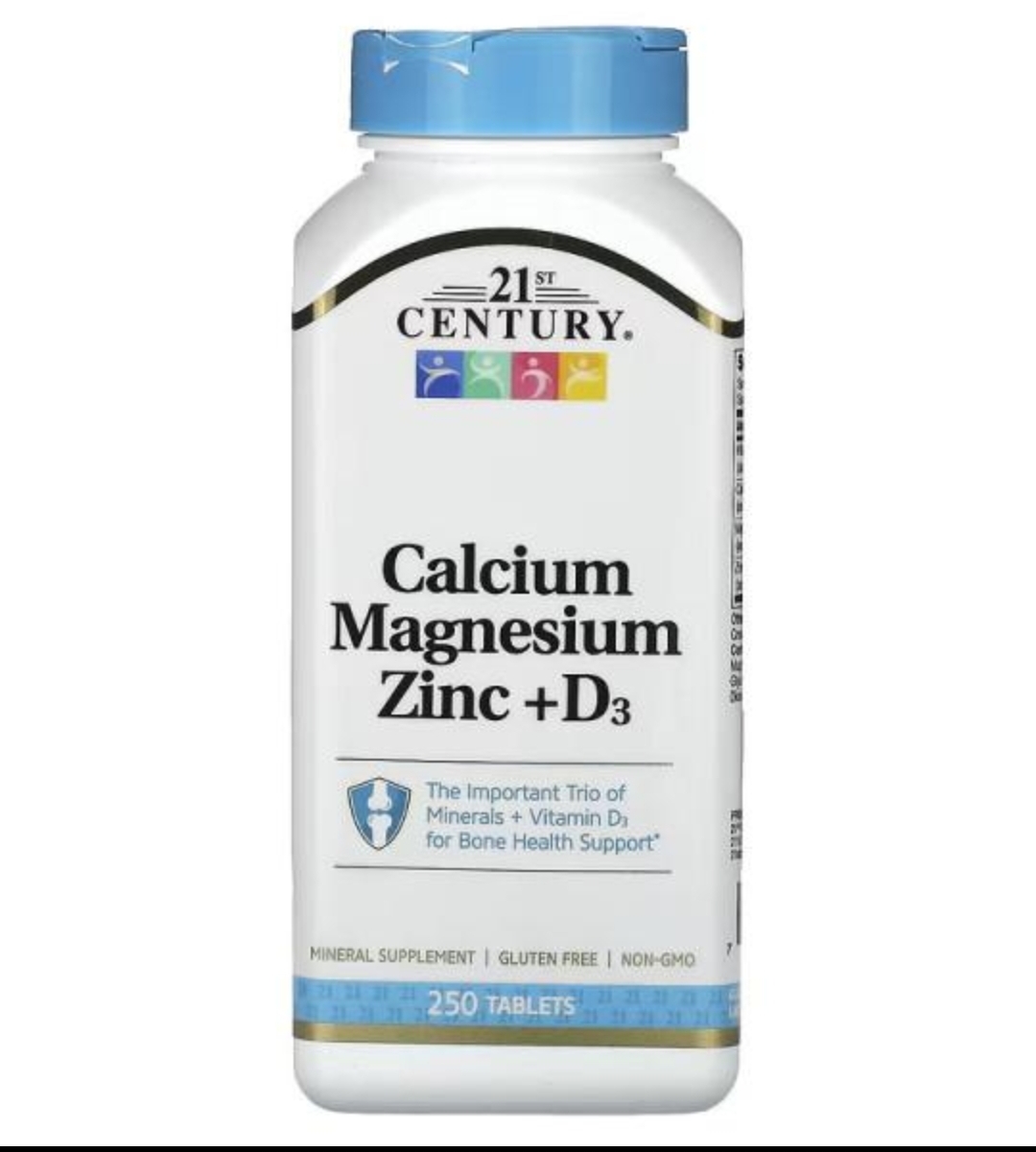 کلسیم منیزیم زینک + D3 — 21st CenturyCalcium Magnesium Zinc + D3