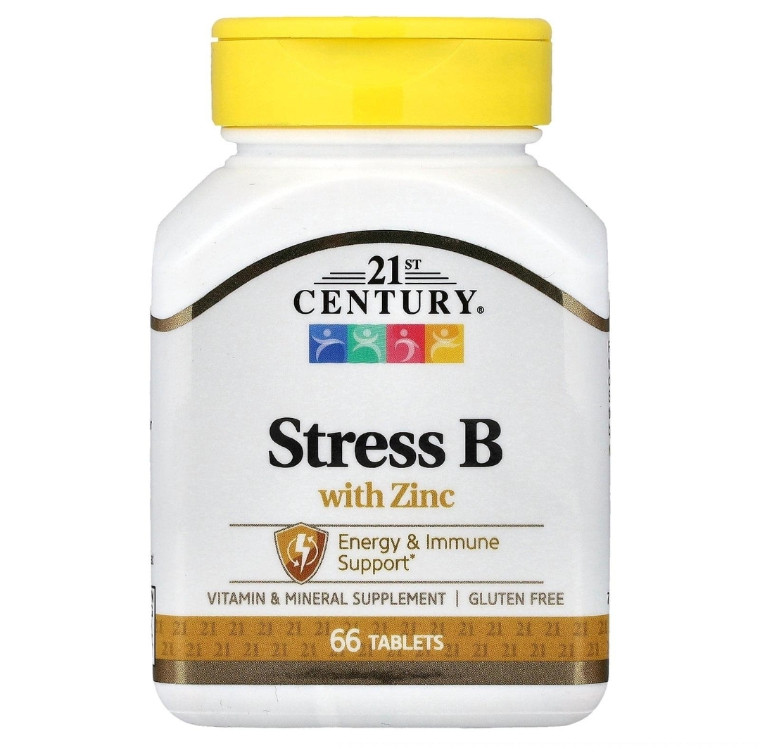 استرس B با زینک 21st Century – ۶۶ عددیStress B with Zinc