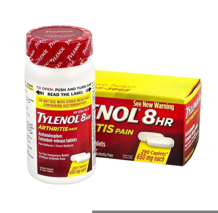 تایلنول Arthritis 8 HR – ۶۵۰ میلیگرم، ۲۹۰ عددی