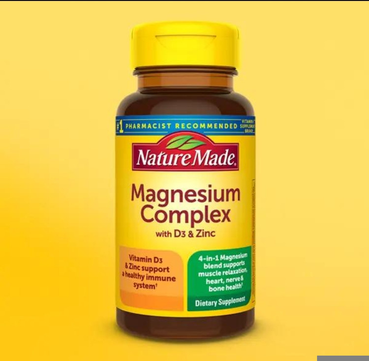 منیزیم + زینک + ویتامین D3 نیچر مید – ۶۰ عددیMagnesium, Zinc & Vitamin D3