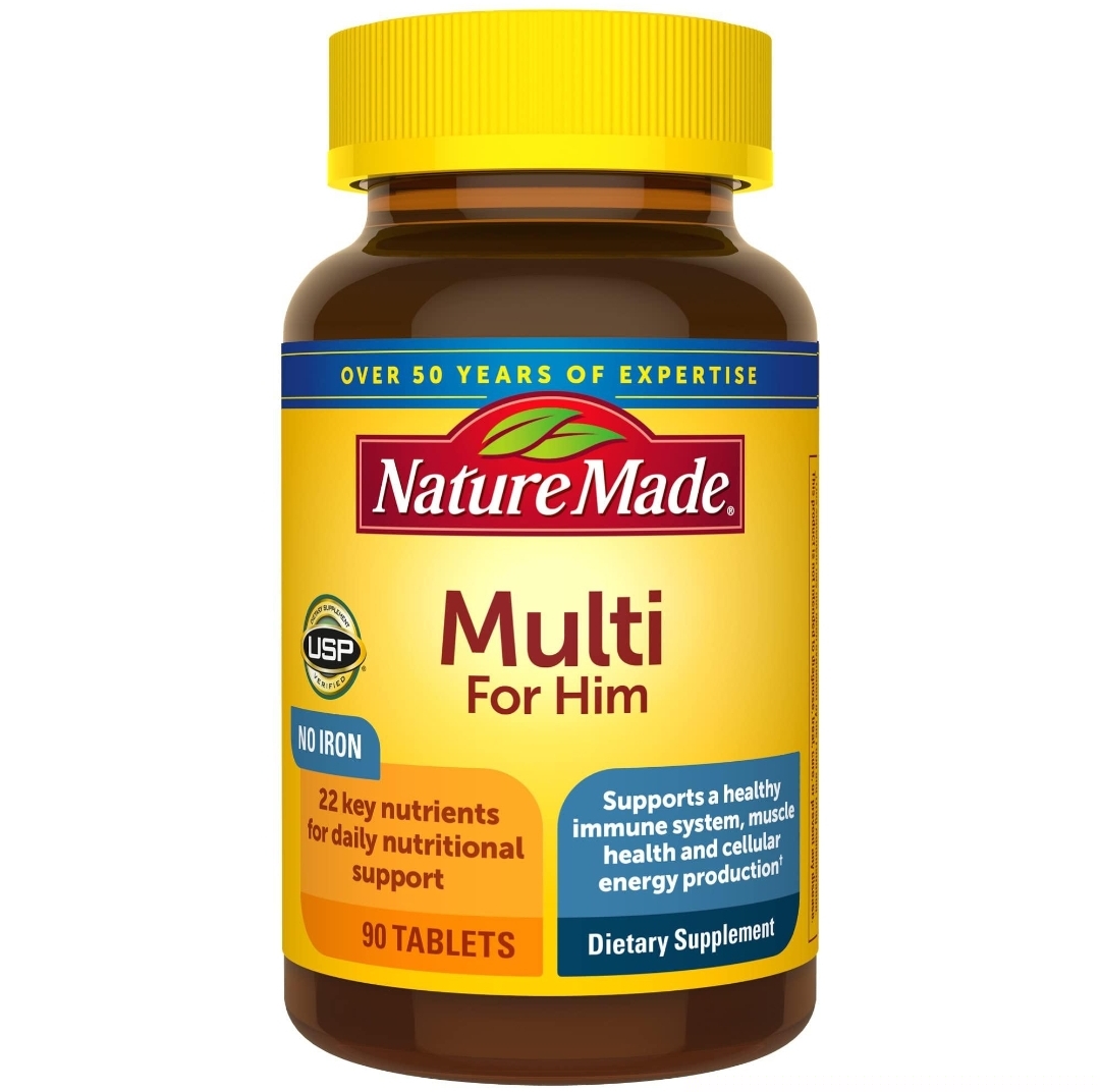 مولتی‌ویتامین مخصوص آقایان Nature Made – ۹۰ عددیMulti for Him
