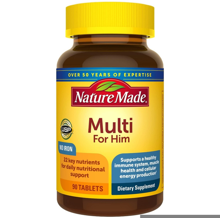 مولتیویتامین مخصوص آقایان Nature Made – ۹۰ عددیMulti for Him