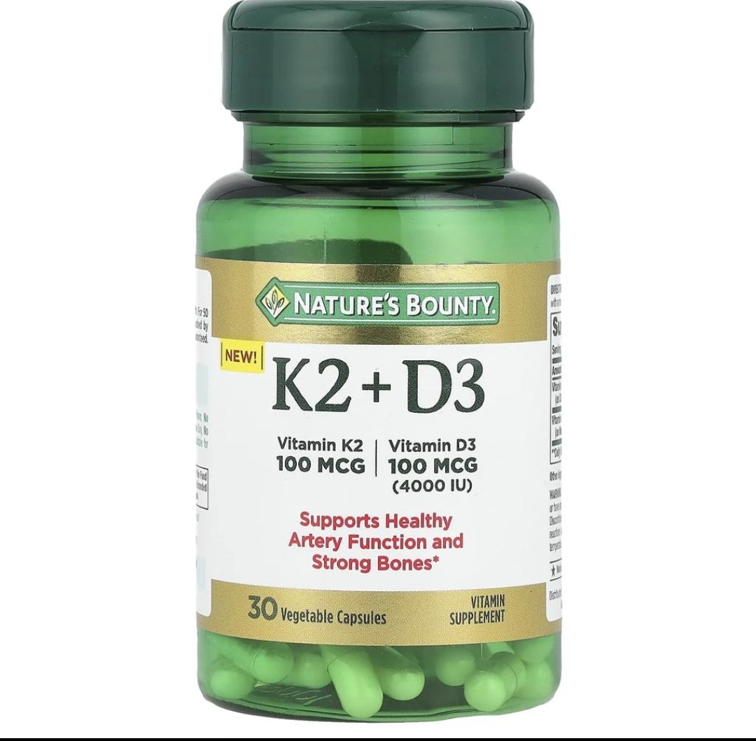 ویتامین K2 + D3 نیچرز بونتی – ۳۰ عددیNature’s Bounty  K2 + D3