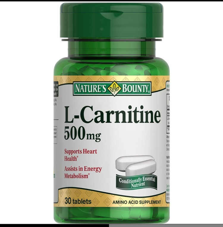 ال کارنیتین ۵۰۰ میلیگرم نیچرز بونتی – ۳۰ عددیNature’s Bounty L-Carnitine 500 mg – 30 Caplets