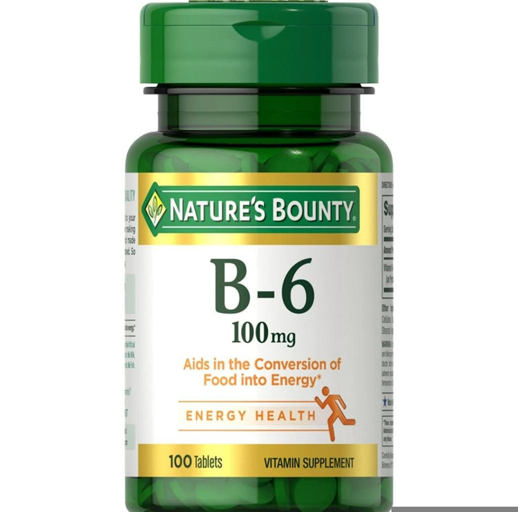 ویتامین B6 ۱۰۰ میلیگرم نیچرز بونتی – ۱۰۰ عددیVitamin B-6 100 mgNature’s Bounty