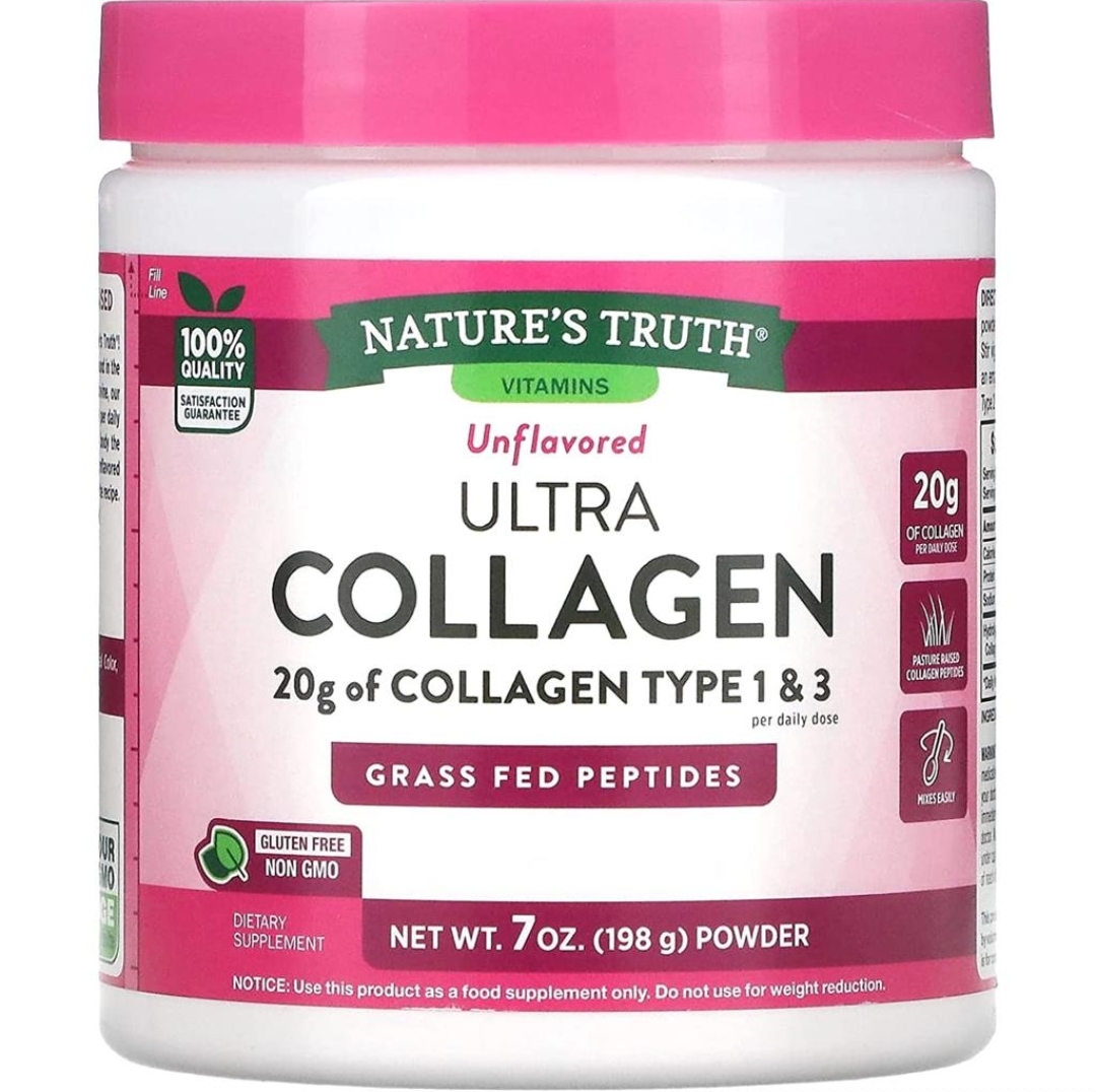 اولترا کلاژن پودر نیچرز تروث – ۱۹۸ گرمUltra Collagen PowderNature’s Truth