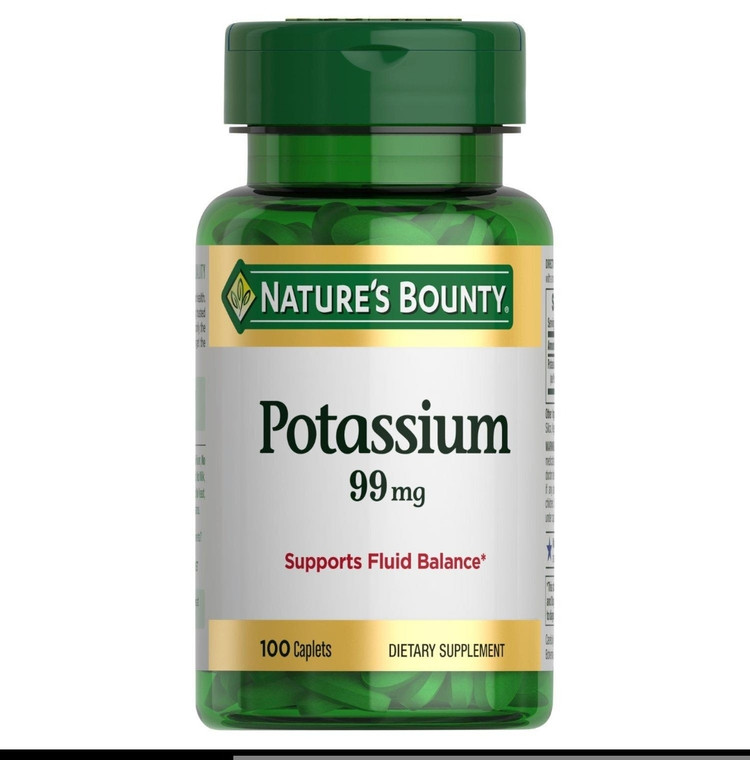 Nature’s BountyPotassium Gluconateپتاسیم ۹۹ میلیگرم نیچرز بونتی – ۱۰۰ عددی