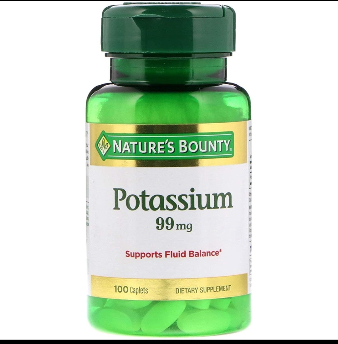 Nature’s BountyPotassium Gluconateپتاسیم ۹۹ میلی‌گرم نیچرز بونتی – ۱۰۰ عددی