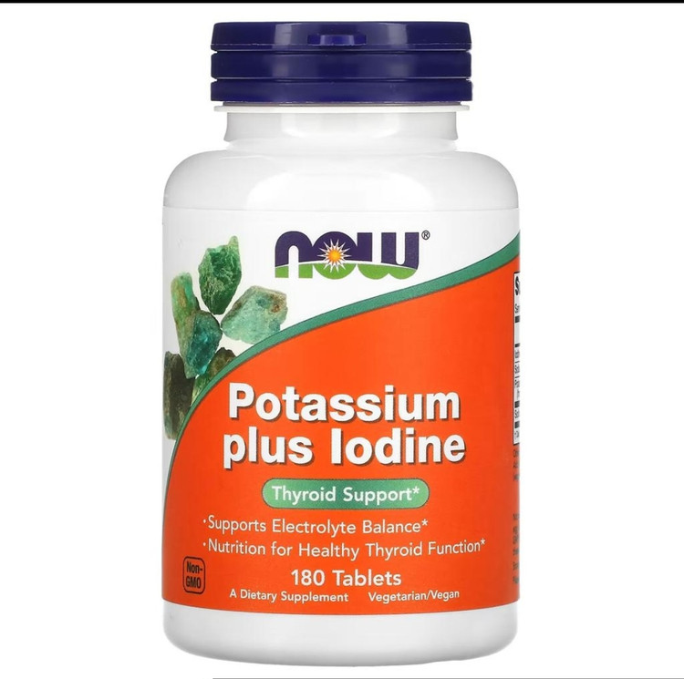 پتاسیم پلاس یودین NOW | Potassium Plus Iodine
