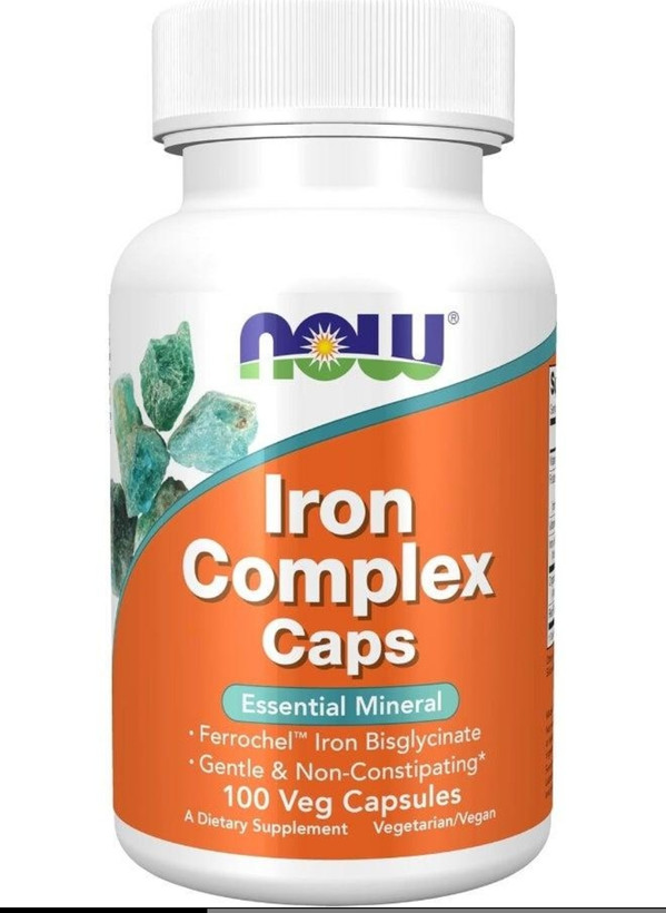 آهن کمپلکس NOW – ۱۰۰ قرص گیاهیIron Complex