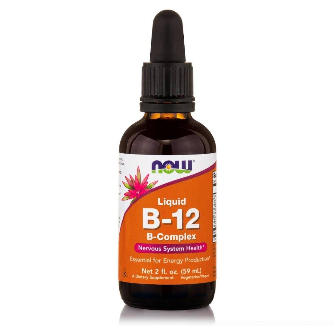 قطره ویتامین B-12 کمپلکس NOW – ۵۹ میلی‌لیترVitamin B-12 Complex Liquid