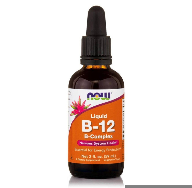 قطره ویتامین B-12 کمپلکس NOW – ۵۹ میلیلیترVitamin B-12 Complex Liquid