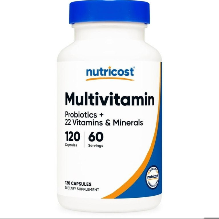 مولتیویتامین + پروبیوتیک نوتریکاست |۱۲۰تایی Nutricost Multivitamin + Probiotics