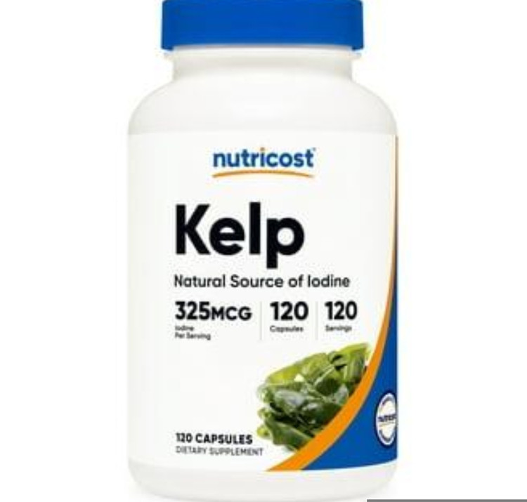 کلپ نوتریکاست ۱۲۰تایی| Nutricost Kelp 325 mcg