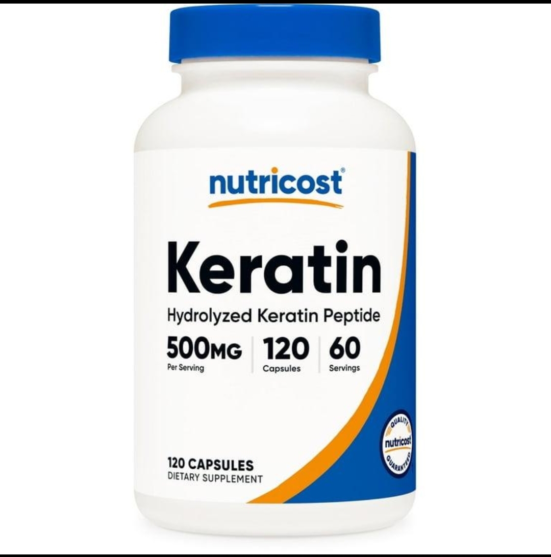 کپسول کراتین هیدرولیزشده نوتری‌کاست (۱۲۰تایی Nutricost Keratin – Hydrolyzed Keratin Peptide