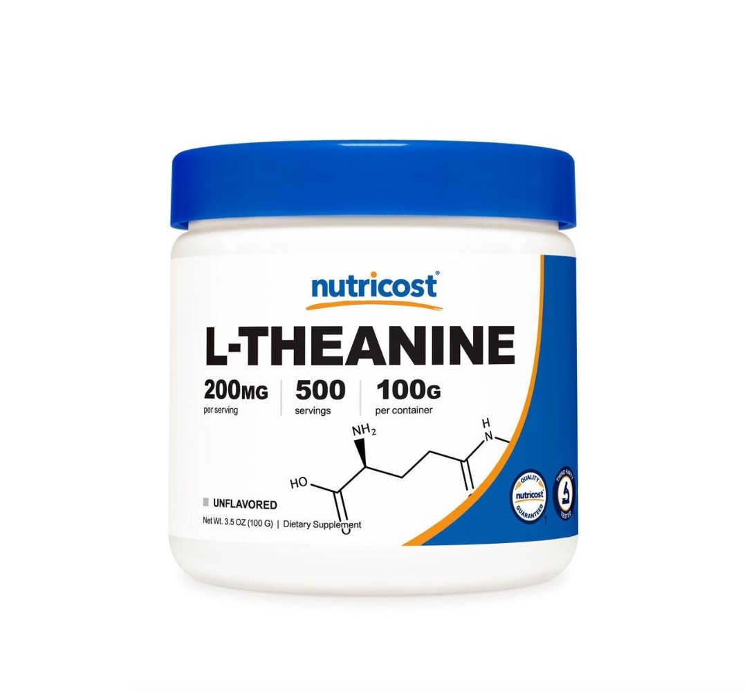 پودر ال تئانین ۲۰۰ میلی‌گرم نوتریکاست | Nutricost L-Theanine Powder