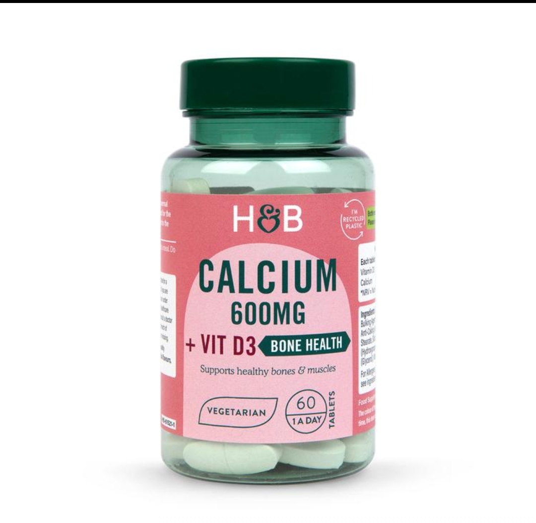 کلسیم ۶۰۰ میلی‌گرم + ویتامین دی  ۶۰تایی D3 | Holland & Barrett