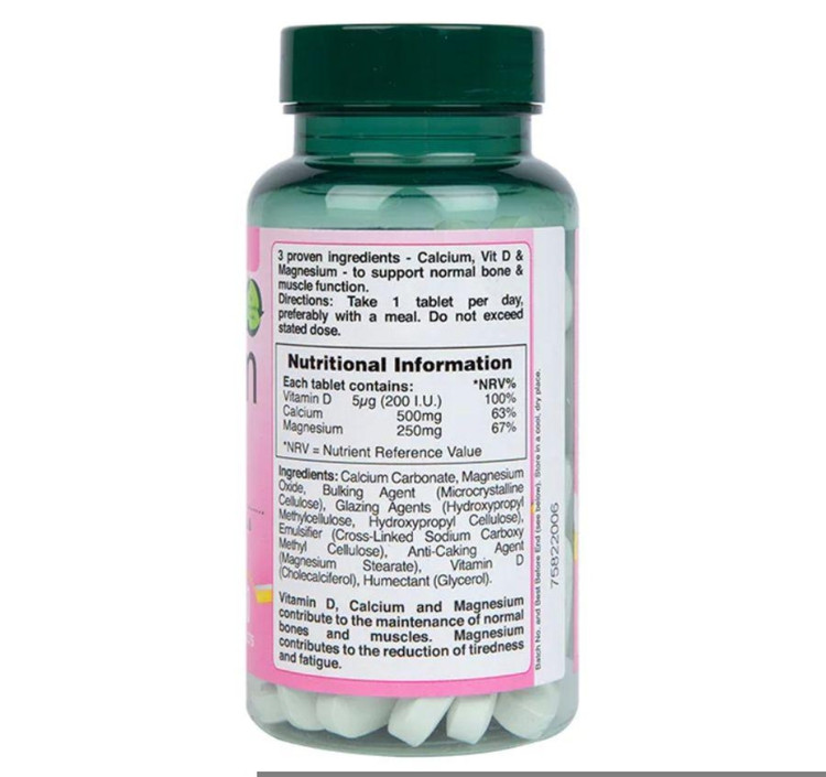 کلسیم + منیزیم + ویتامین D هالند اند بارت – ۶۰ قرصCalcium + Magnesium & Vitamin DHolland & Barrett (H&B